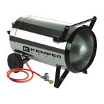 Canon a chaleur en inox allumage piezo 105 kw / h