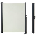 Canop�e - paravent ext�rieur r�tractable brise vue enroulant beige h1. 6xl3m