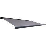 Canop�e store banne motoris� et manuel ombra 5x3. 5m - led int�gr� - gris - double commande - aluminium ...