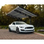 Canopia by palram ? carport sydney wave noir ? aluminium laqu� gris ? dimensions 3m x 6m ? hauteur r�glable ...