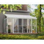 Chalet&jardin - set de portes moustiquaires blanc pour pergola ferme - palram - 703555
