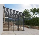Palram - canopia paroi latrale pour pergola 3 m gris