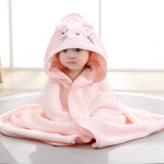 Cape de bain b�b� � capuche, coton sortie de bain b�b� avec design animal, drap serviette de bain pour ...