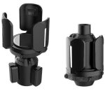 Car cup holder expander adapter, 2 pcs (adjustable), car cup holder expander with rubber seal, fits large ...