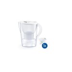 Carafe filtrante brita marella avec 1 cartouche maxtra pro 1051118 blanc