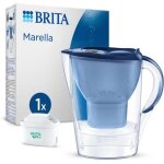 Carafe filtrante brita marella avec 1 cartouche maxtra pro 1051119 bleu