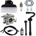 Carburateur + filtre à air + bougie d'allumage + tuyau d'essence / d'huile pour tronçonneuse stihl 021 ... Carburateur + filtre à air + bougie d'allumage + tuyau d'essence / d'huile pour tronçonneuse stihl 021 ...
