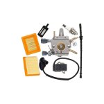 Carburateur avec filtre  carburant et bobine d'allumage pour dbroussailleuse stihl fs120 fs200 fs250 ...