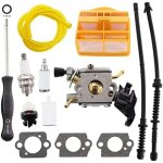 Carburateur avec joint filtre � air tuyau dessence bougie dallumage pour husqvarna 445 445e 450 450e ...