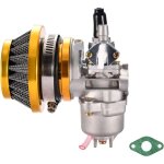 Carburateur tuning avec filtre � air remplacement pour 2 temps 47cc 49cc carb go kart scooter moped remplaceme ...