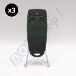 Lot de 3 nouvelles t�l�commandes cardin s449qz2 txc4492p0 - 2 canaux en 433. 92mhz pour portail et garage ...