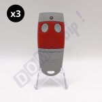 Lot de 3 nouvelles t�l�commandes cardin s486qz2 txc4862p0 - 2 canaux en 868 mhz pour portail et garage ...