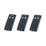 Lot de 3 t�l�commandes 2 canaux cardin s504 c2 pour portails et porte de garage - txq504c2 - codage rolling ...