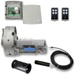 Kit moteur volet roulant garage 180kg avec unit� de contr�le 2 t�l�commandes