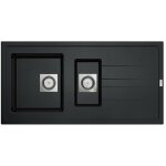 Carea - Évier granit arcos 1, 5 bac noir Carea - Évier granit arcos 1, 5 bac noir