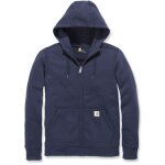 Carhartt - sweat  capuche zipp femme clarksburg 102788 - bleu fonc - l