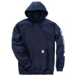 Carhartt - sweat de travail � capuche logotyp� bleu marine s
