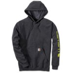 Carhartt - sweat de travail à capuche logotypé noir / charbon m Carhartt - sweat de travail à capuche logotypé noir / charbon m