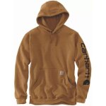 Carhartt - sweatshirt de travail sleeve logo hooded marron t. xxl - k288 - brn - xxl