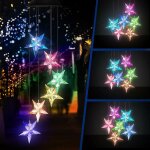 Carillon olien solaire, lumire de dcoration de jardin changement progressif multicolore rvb, lumires ...
