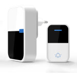 Carillon sans fil avec bouton pressoir et 32 m�lodies?blanc