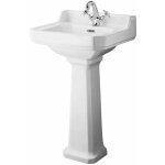 Hudson reed - carlton - lavabo rétro sur colonne avec 1 trous - 50 x 35cm Hudson reed - carlton - lavabo rétro sur colonne avec 1 trous - 50 x 35cm