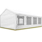 Carpasol - tente de rception 4x8 m pavillon barnum blanc bche pe 350 n impermable tente de jardin