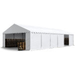 Carpasol - toolport tente de stockage 6x12 m bâches en pvc 750 n blanc imperméable avec cadre de sol Carpasol - toolport tente de stockage 6x12 m bâches en pvc 750 n blanc imperméable avec cadre de sol