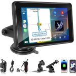 Carplay �cran de voiture android sans fil 7  avec �cran tactile, cam�ra de recul, �cran ips, bluetooth, ...