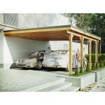 Carport adosse bois riverside - 2 voitures - 548 x 550 - abris voiture - feutre bitumeux sur les voliges ... Carport adosse bois riverside - 2 voitures - 548 x 550 - abris voiture - feutre bitumeux sur les voliges ...