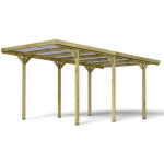 Cerland - carport simple 304x512x252 cm en pin et couverture pvc Cerland - carport simple 304x512x252 cm en pin et couverture pvc