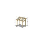 Carport bois autoportant - 1 véhicule robuste Carport bois autoportant - 1 véhicule robuste