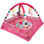 Carr de gymnastique pour bb avec 18 boules ocaniques rose + couleurs assorties