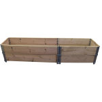 Carr� potager en bois naturel 2000 x 400mm hauteur 390mm