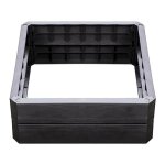 Carr� potager � hauteur modulable imitation bois 50 cm