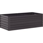 Carr� potager de jardin - outsunny - rectangulaire - tubes de renforcement acier galvanis� - 180 x 90 ...