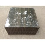 Fimous - carr� rotin caf� th� table d'appoint int�rieur et ext�rieur meubles de jardin accessoires patio ...