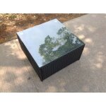 Fimous - carr� rotin caf� th� table d'appoint int�rieur et ext�rieur meubles de jardin accessoires patio ...