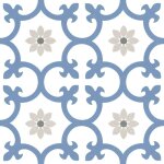 Safire - carrelage carreaux de ciment enigma bleu 25x25 cm