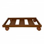 Chariot porte plantes traditionnel rectangulaire 60x30 cm cuit tecnokit