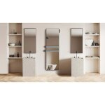 Carrera radiateur seche serviette verre miroir 1100w lcd
