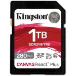 Carte mmoire kingston technology canvas react plus sdxc uhs - ii 280r / 150w u3 v60 1 to pour full hd ...