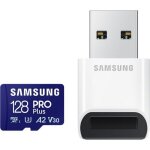 Carte m�moire microsd pro plus 128 go samsung mb - md128sb / ww + lecteur usb