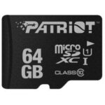 Carte mémoire microsdxc patriot memory 64 go classe 10 - lecture rapide 80 mo / s Carte mémoire microsdxc patriot memory 64 go classe 10 - lecture rapide 80 mo / s