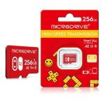 Carte micro 256go - convient aux cam�ras de surveillance, aux enregistreurs de conduite, aux t�l�phones ...