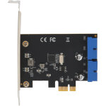 Carte pci express usb 3. 0 � 2 ports 20 broches, 5 gbps pour pc de bureau
