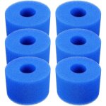 Cartouche de filtre de piscine, lot de 6 cartouches de filtre de piscine r�utilisables et lavables en ...