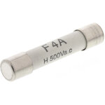Cartouche fusible rs pro, 4a, 6. 3 x 32mm, type f, 500v c. a.