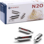 Cartouches pour siphon  chantilly, gaz n2o, 24 pcs - hendi 588215