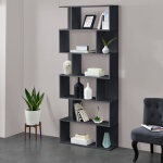 [en. casa] - bibliothque oxford 192 x 80 x 24 cm gris fonc
